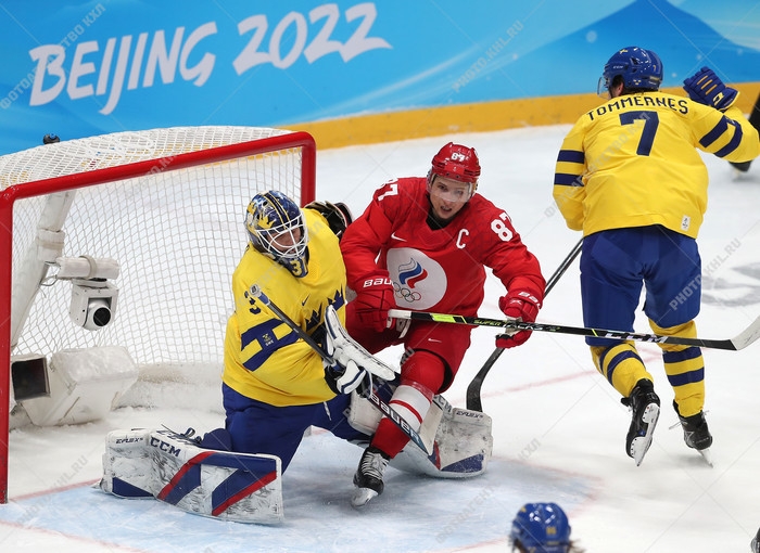 Photo hockey Jeux olympiques -  : Russie (RUS) vs Sude (SWE) - Une demi-finale blouissante